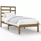 Рамка за легло, меденокафява, дърво масив, 100x200 см