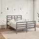 Рамка за легло, сива, масивно дърво, 135x190 см, 4FT6 Double