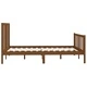 Рамка за легло, меденокафява, дърво масив, 160x200 см