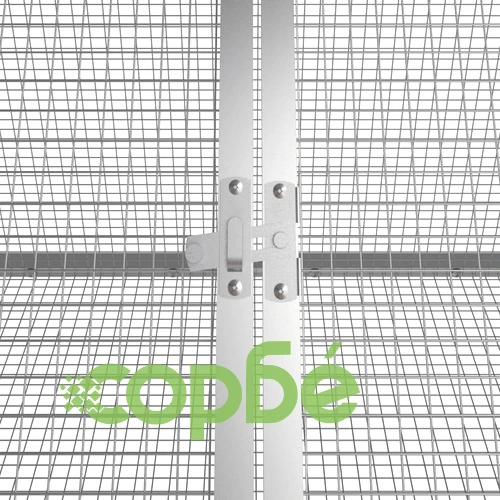 Клетка за зайци антрацит 302,5x80,5x71 см поцинкована стомана ➤ топ цена ➤ sorbe.bg