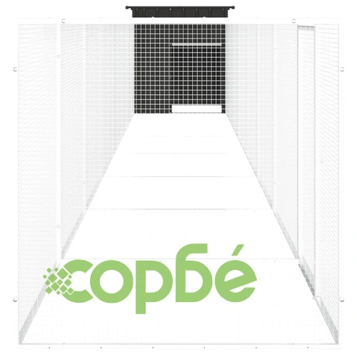 Клетка за пилета антрацит 800x91x100 см поцинкована стомана ➤ топ цена ➤ sorbe.bg