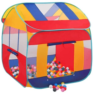 Палатка за игра с 550 топки 123x120x126 см