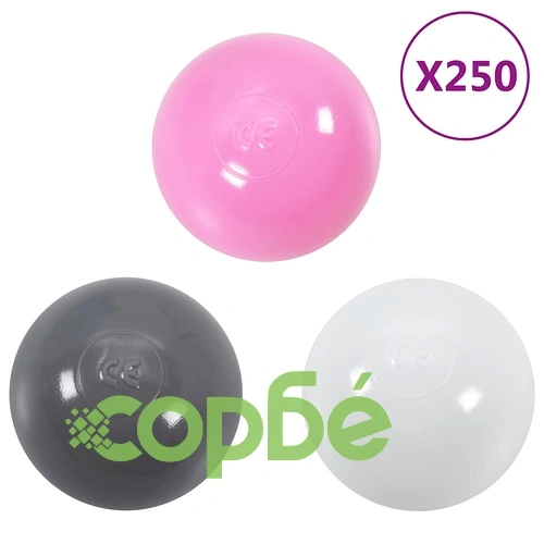 Детска палатка за игра с 250 топки, синя, 102x102x82 см ➤ топ цена ➤ sorbe.bg