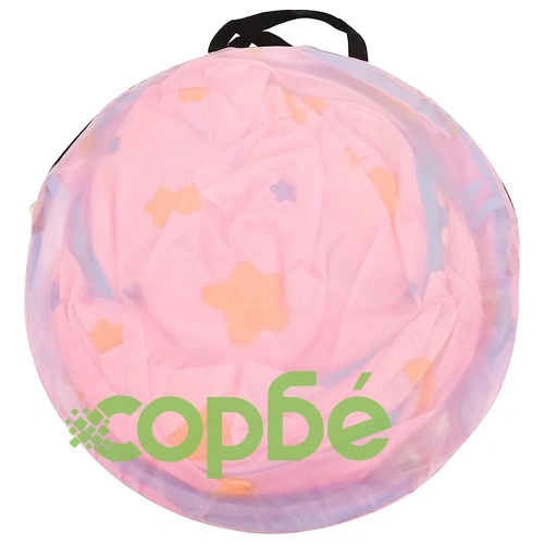 Детска палатка за игра с 250 топки розова 301x120x128 см ➤ топ цена ➤ sorbe.bg