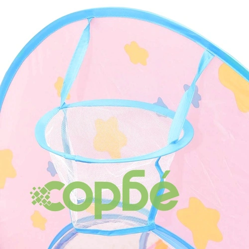 Детска палатка за игра с 250 топки розова 301x120x128 см ➤ топ цена ➤ sorbe.bg