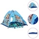 Детска палатка за игра с 250 топки, синя, 120x120x90 см