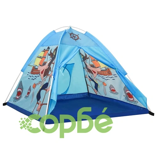 Детска палатка за игра с 250 топки, синя, 120x120x90 см ➤ топ цена ➤ sorbe.bg