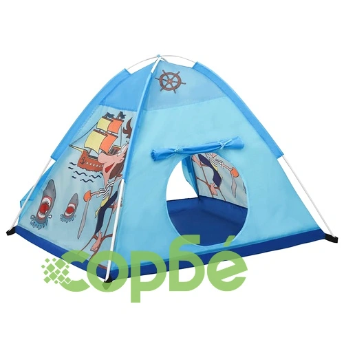 Детска палатка за игра с 250 топки, синя, 120x120x90 см ➤ топ цена ➤ sorbe.bg