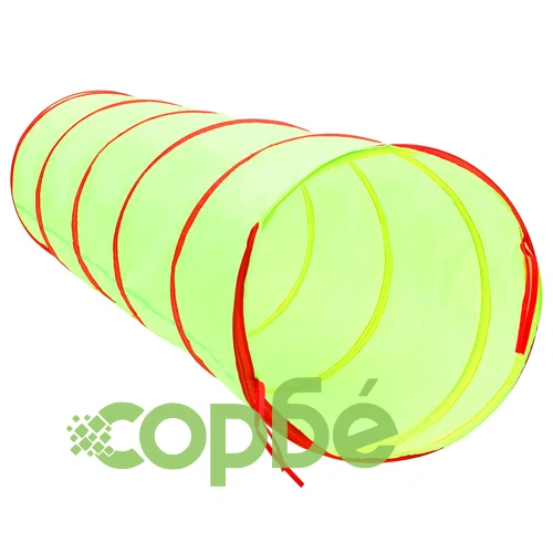 Детски тунел за игра с 250 топки, зелен, 175 см, полиестер ➤ топ цена ➤ sorbe.bg