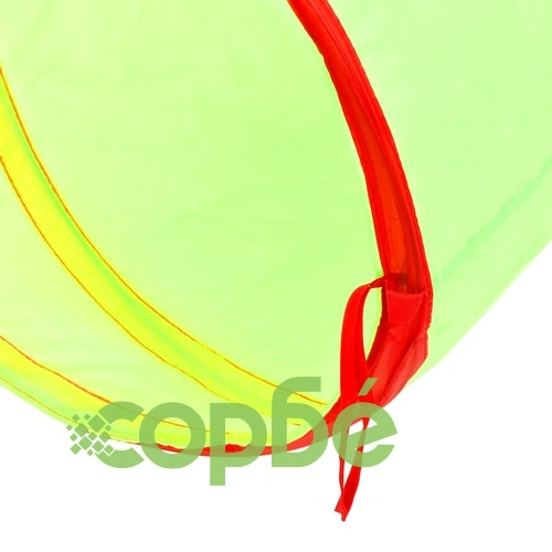 Детски тунел за игра с 250 топки, зелен, 175 см, полиестер ➤ топ цена ➤ sorbe.bg