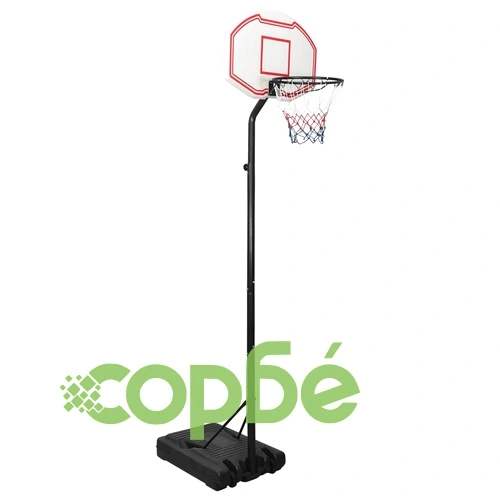 Баскетболна стойка, бяла, 282-352 см, полиетилен ➤ топ цена ➤ sorbe.bg