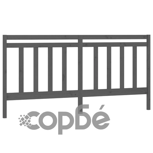 Разтегателно дневно легло, сиво, 2x(80x200) см, бор масив ➤ топ цена ➤ sorbe.bg