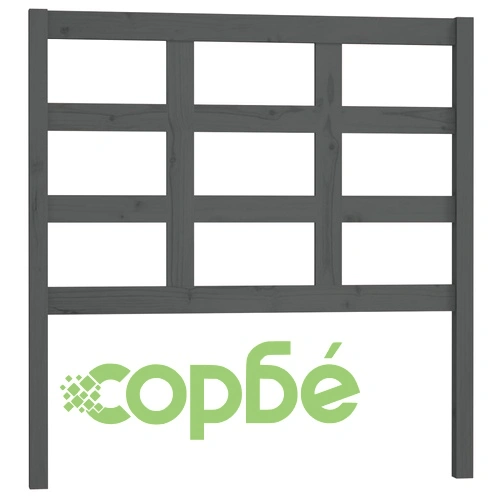 Разтегателно дневно легло сиво 2x(90x200) см борово дърво масив ➤ топ цена ➤ sorbe.bg