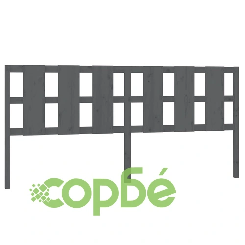 Разтегателно дневно легло, сиво, 2x(80x200) см, бор масив ➤ топ цена ➤ sorbe.bg