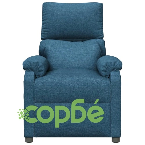 Изправящ стол, син, текстил ➤ топ цена ➤ sorbe.bg