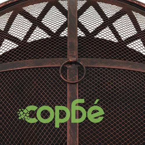 Рустик преносимо огнище с ръжен, 76 см, XXL, стомана ➤ топ цена ➤ sorbe.bg