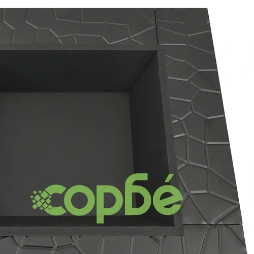 Градинско преносимо огнище с ръжен, 81x81x47 см, XXL, стомана ➤ топ цена ➤ sorbe.bg