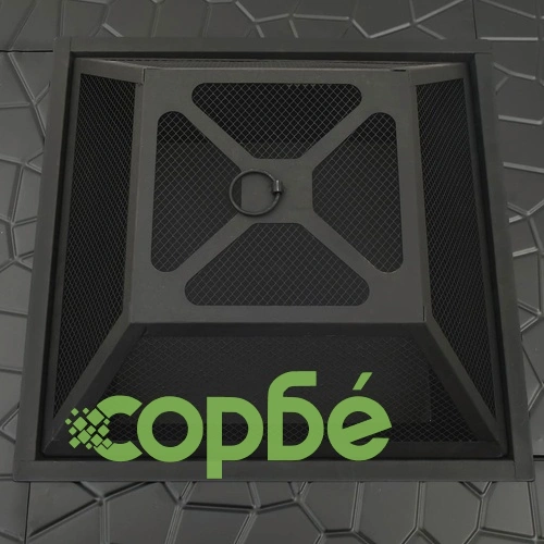 Градинско преносимо огнище с ръжен, 81x81x47 см, XXL, стомана ➤ топ цена ➤ sorbe.bg