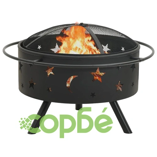 Преносимо огнище с ръжен, 76 см, XXL, стомана ➤ топ цена ➤ sorbe.bg