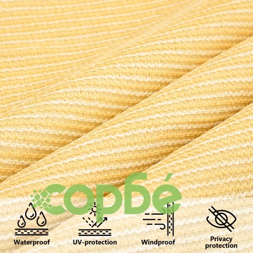Платно-сенник, 160 г/м², бежово, 2x3 м, HDPE ➤ топ цена ➤ sorbe.bg