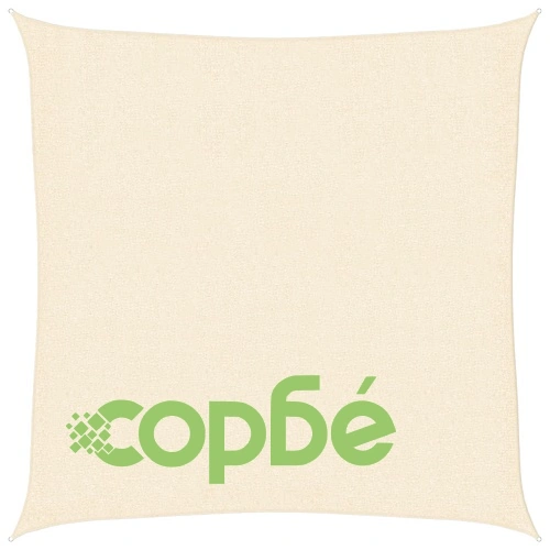 Платно-сенник, 160 г/м², кремаво, 2,5x2,5 м, HDPE ➤ топ цена ➤ sorbe.bg