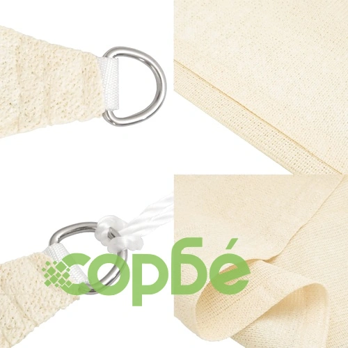 Платно-сенник, 160 г/м², кремаво, 4,5x4,5 м, HDPE ➤ топ цена ➤ sorbe.bg