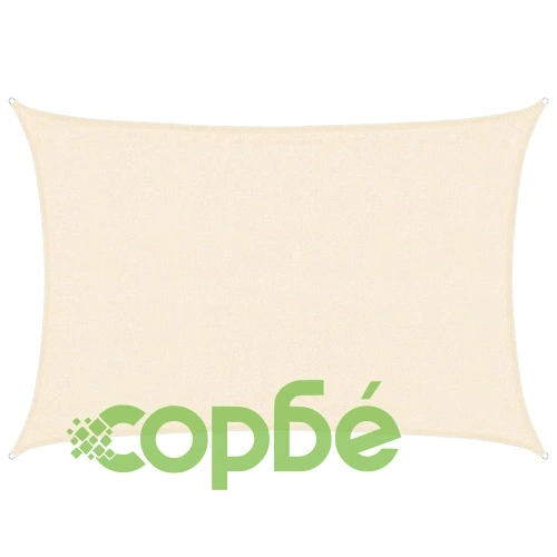 Платно-сенник, 160 г/м², кремаво, 3,5x5 м, HDPE ➤ топ цена ➤ sorbe.bg