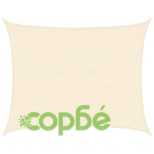 Платно-сенник, 160 г/м², кремаво, 6x7 м, HDPE ➤ топ цена ➤ sorbe.bg
