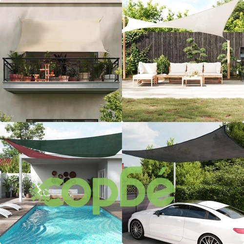 Платно-сенник, 160 г/м², кремаво, 2,5x2,5x3,5 м, HDPE ➤ топ цена ➤ sorbe.bg