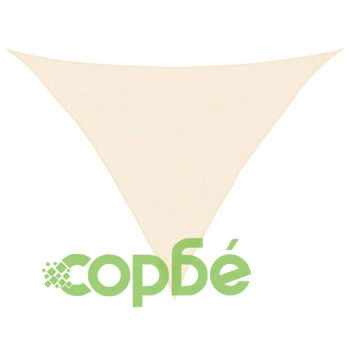 Платно-сенник, 160 г/м², кремаво, 2,5x2,5x3,5 м, HDPE ➤ топ цена ➤ sorbe.bg