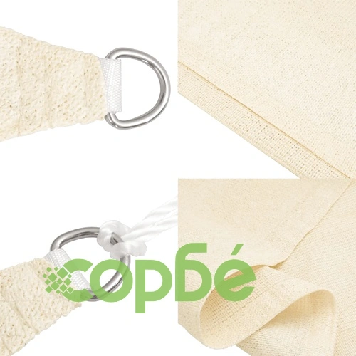 Платно-сенник, 160 г/м², кремаво, 2,5x2,5x3,5 м, HDPE ➤ топ цена ➤ sorbe.bg