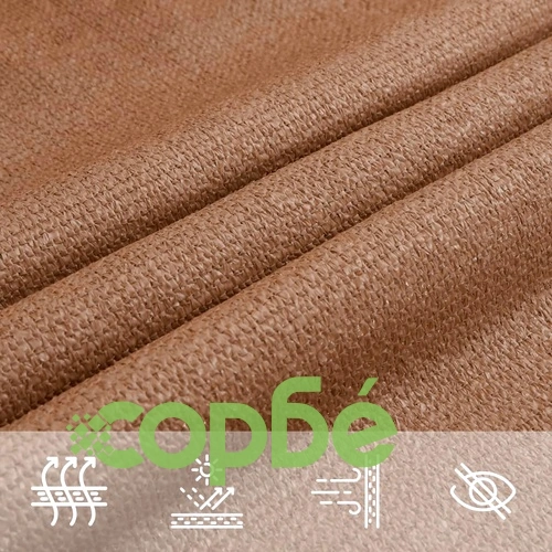 Платно-сенник, 160 г/м², таупе, 6x8 м, HDPE ➤ топ цена ➤ sorbe.bg