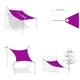 Платно-сенник, 160 г/м², синьо, 2,5x2,5 м, HDPE