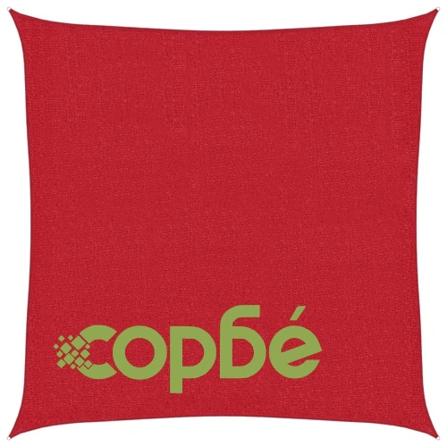 Платно-сенник, 160 г/м², червено, 3x3 м, HDPE ➤ топ цена ➤ sorbe.bg