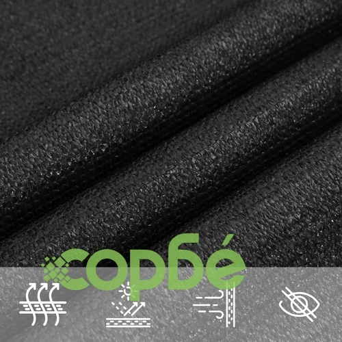 Платно-сенник, 160 г/м², черно, 3x3 м, HDPE ➤ топ цена ➤ sorbe.bg