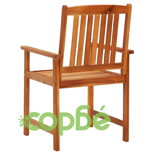 Градински столове, 4 бр, акация масив ➤ топ цена ➤ sorbe.bg