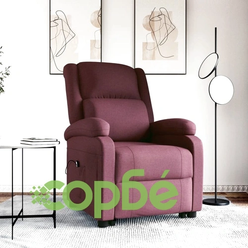 Изправящ стол, лилав, текстил ➤ топ цена ➤ sorbe.bg