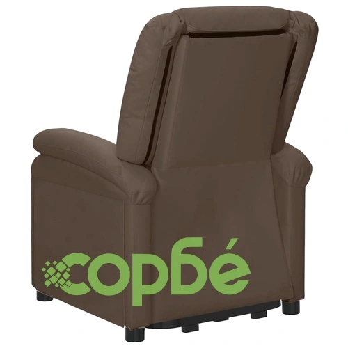 Изправящ масажен стол, сив, изкуствена кожа ➤ топ цена ➤ sorbe.bg
