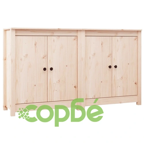 Сайдборди, 2 бр, 70x35x80 см, бор масив ➤ топ цена ➤ sorbe.bg