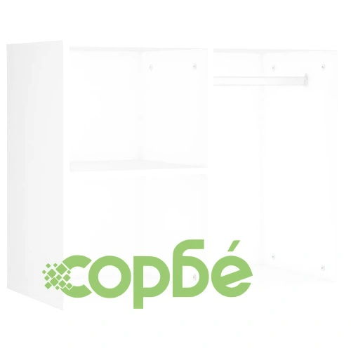 Комплект тоалетка с LED, бяла, инженерно дърво ➤ топ цена ➤ sorbe.bg