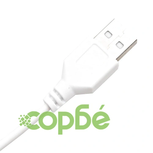 Комплект тоалетка с LED, бял гланц, инженерно дърво ➤ топ цена ➤ sorbe.bg