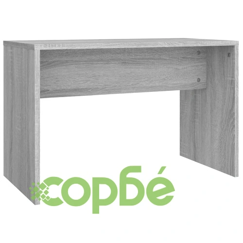 Комплект тоалетка с LED, сив сонома, инженерно дърво ➤ топ цена ➤ sorbe.bg