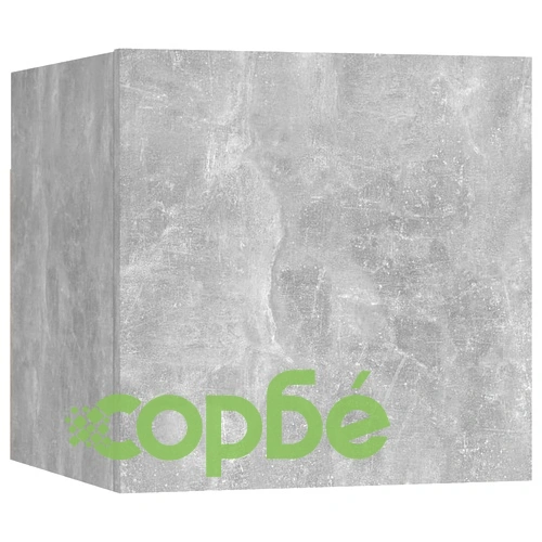 Комплект ТВ шкафове от 8 части, бетонно сив, инженерно дърво ➤ топ цена ➤ sorbe.bg