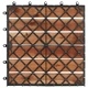 Декинг плочки, 30 бр, бели 30x30 см, акация масив