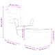 Фотьойл Wingback с табуретка, Горчица жълто, кадифе
