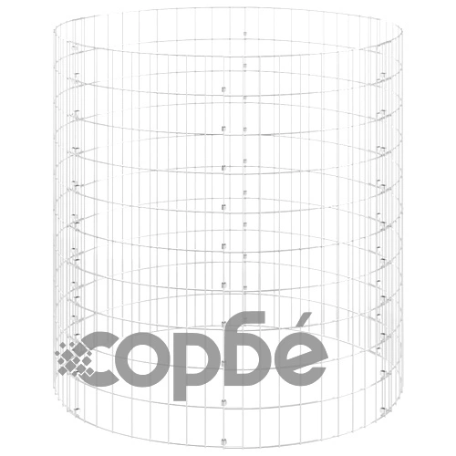 Градински компостер Ø100x100 см поцинкована стомана ➤ топ цена ➤ sorbe.bg