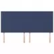 Горни табли за легло, 4 бр, сини, 90x5x78/88 см, плат