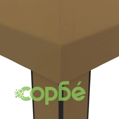Шатра с двоен покрив, 3x6 м, таупе, 180 г/м² ➤ топ цена ➤ sorbe.bg