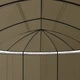 Шатра със завеси, 520x349x255 см, таупе, 180 г/м²