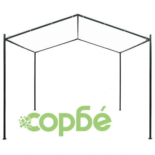 Беседка, 3x3x2,6 м, бяла, 180 г/м² ➤ топ цена ➤ sorbe.bg